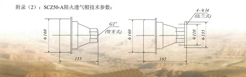 阻火透气帽参数